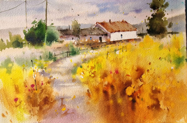 Acuarela: Paisaje